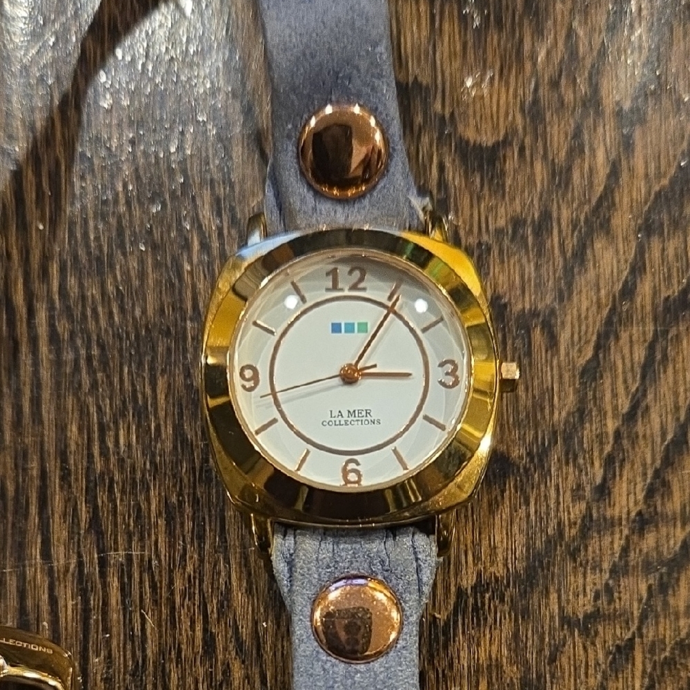 La Mer Gold and Gray Smartwatch
